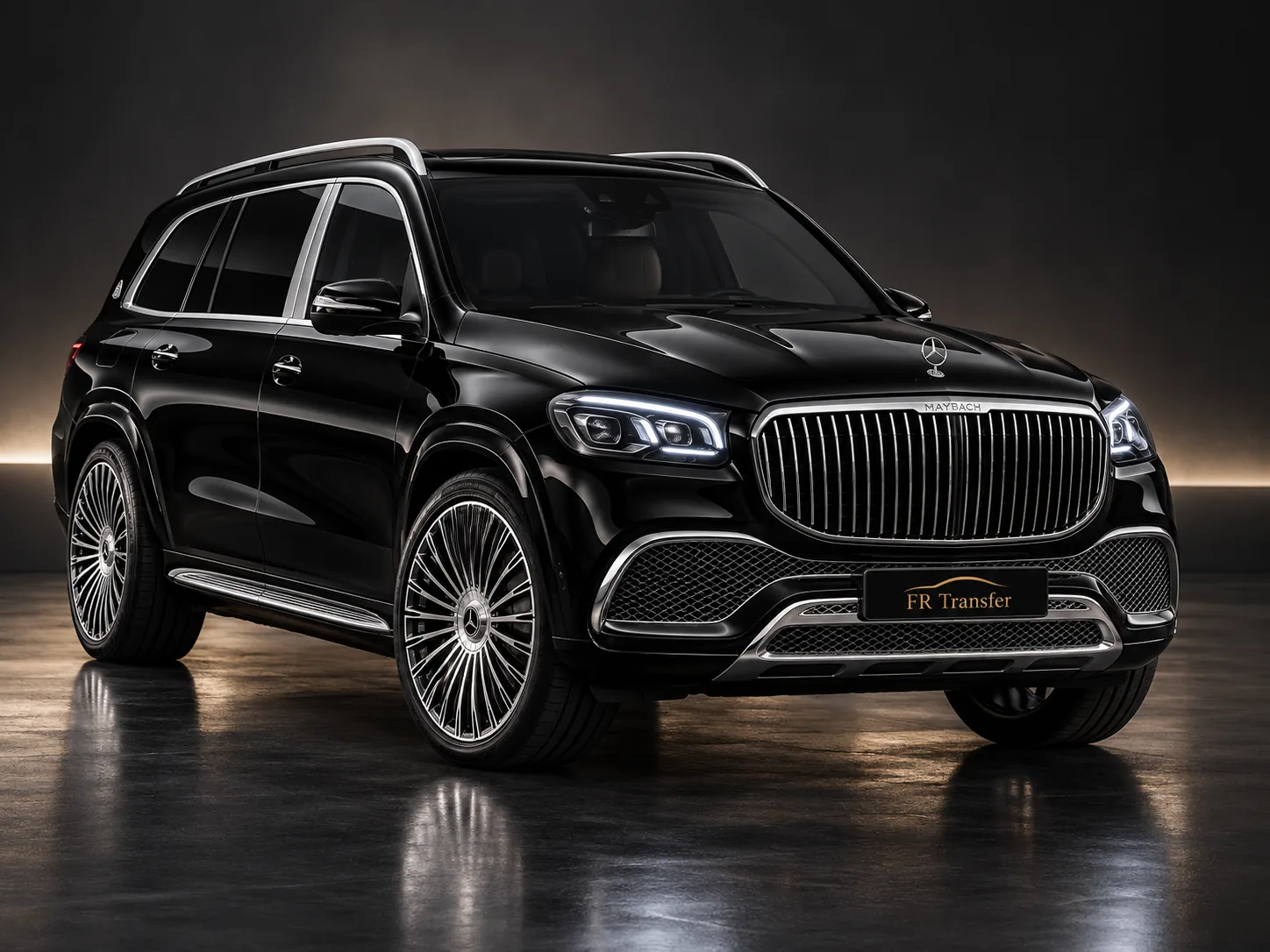 Black Mercedes-Maybach GLS with FR Transfer chauffeur